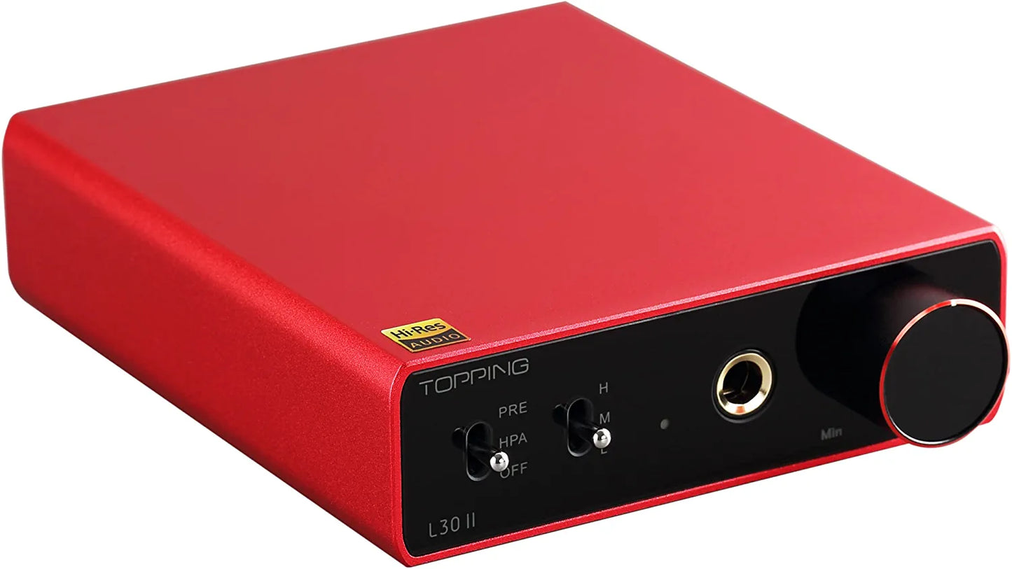 TOPPING [New Version] L30 Mini HiFi Amp Audio Hi-Res Headphone Amplifier NFCA Preamplifier (Sliver)