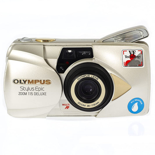 USed OLYMPUS Stylus Epic Zoom 115 Deluxe 35mm Camera Kit