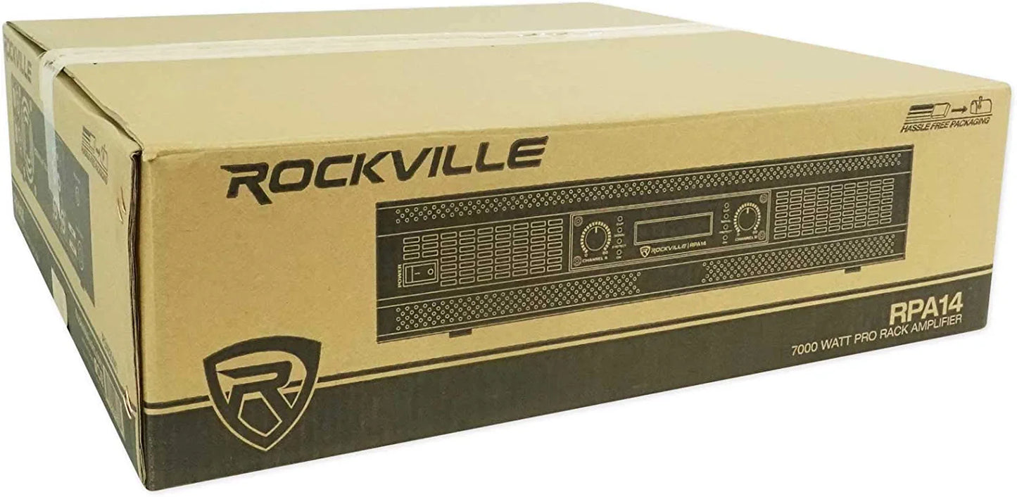 Rockville RPA16 10000 Watt Peak / 3000w RMS 2 Channel Power Amplifier Pro/DJ Amp