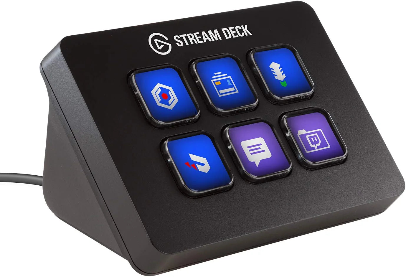 Elgato Stream Deck Mini – Compact Studio Controller, 6 Macro Keys, Trigger Actions in Apps and Software Like OBS, Twitch, YouTube and More, Works with Mac and PC