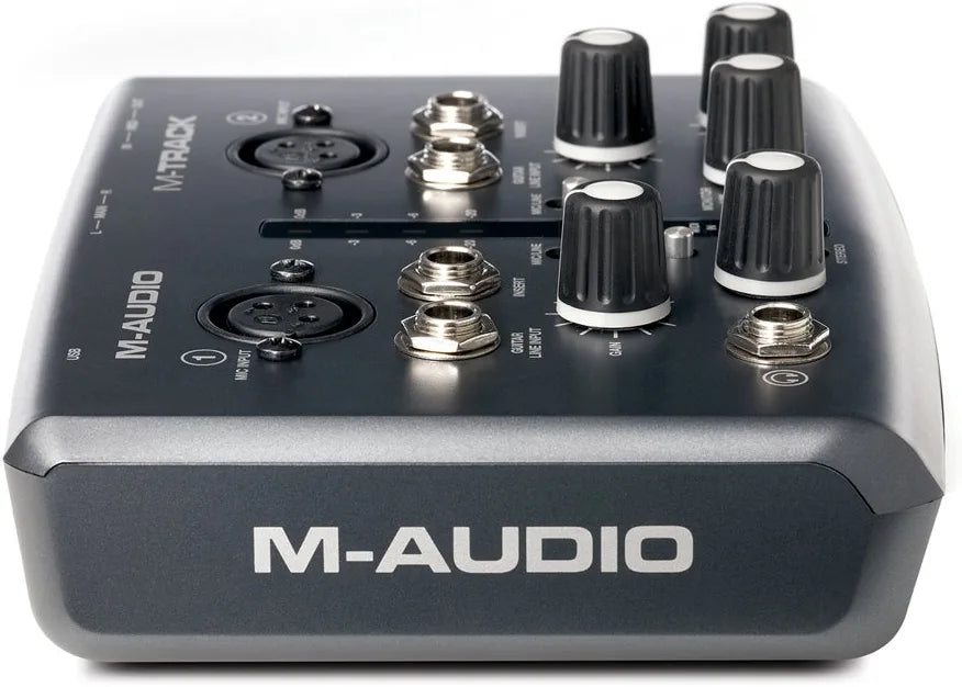 M-Audio M-Track | Two-Channel Portable USB Audio and MIDI Interface (24-bit/48 kHz)