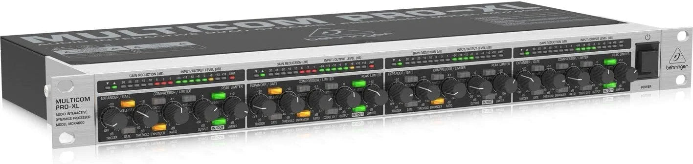 Behringer MDX4600 MULTICOM PRO-XL - 4 Channel Compressor/Limiter and Peak Limiter