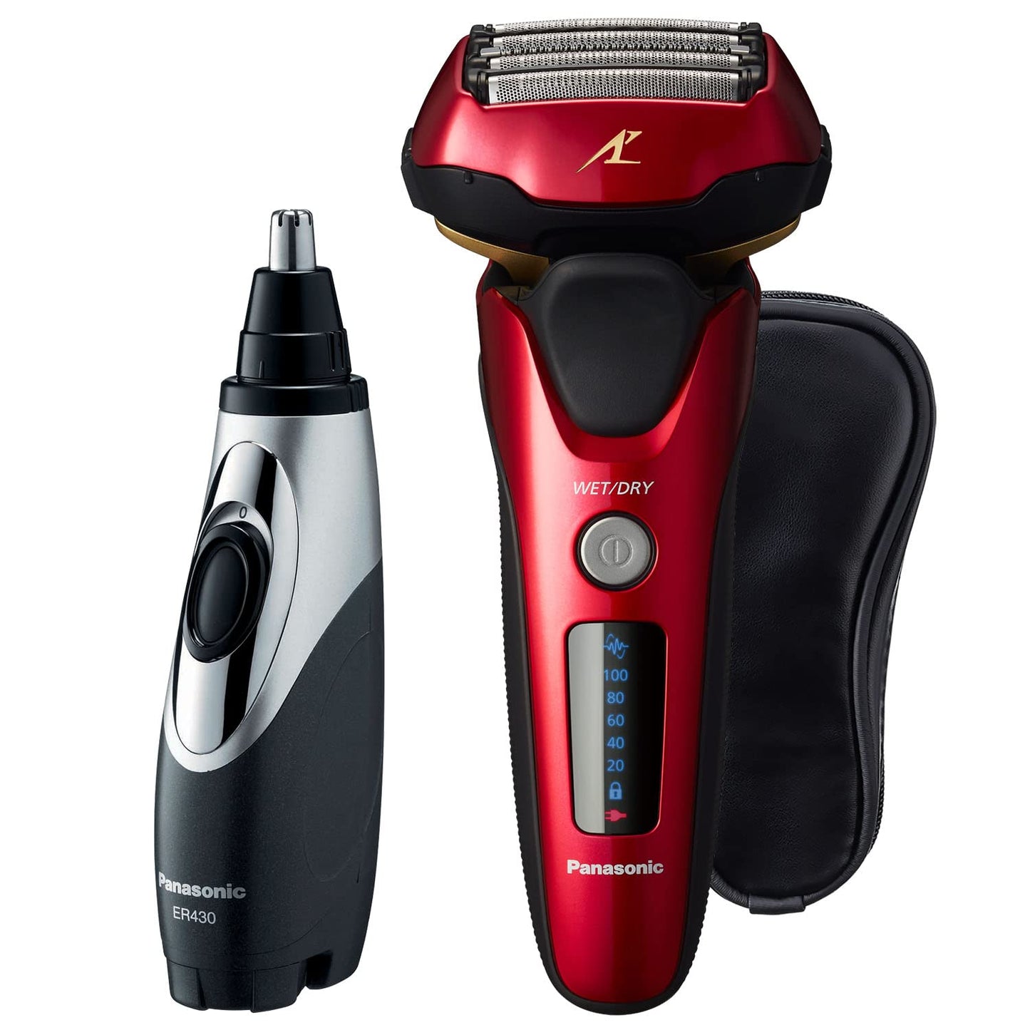 Panasonic Arc5 Electric Razor for Men ES-LV65-S + Replacement Outer Foil WES9173P, 5 Blade Shaver and Trimmer, Shave Sensor and Multi Flex Pivoting Head, ES-COS65, Black