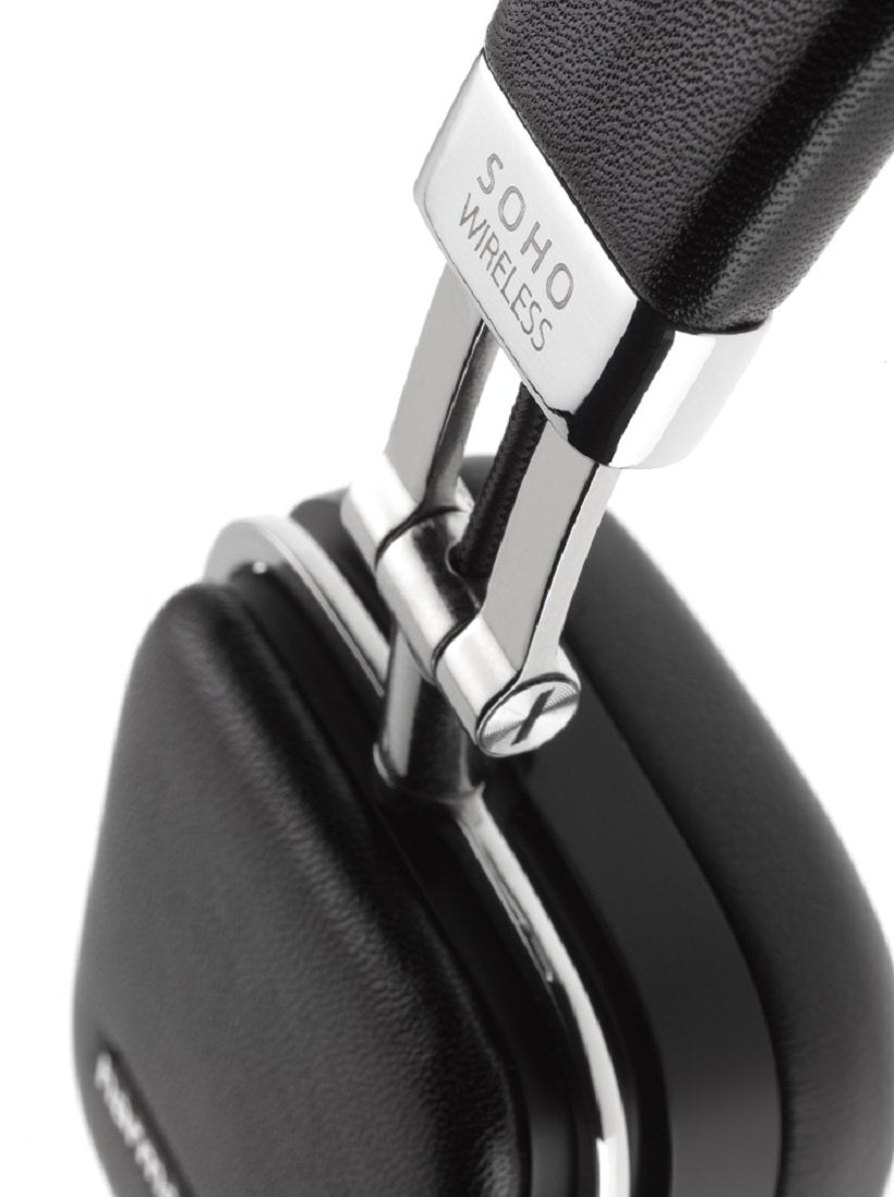 Refurbished Harman Kardon SOHO Black Premium, On-Ear Headset with Bluetooth Connectivity and Touch Control