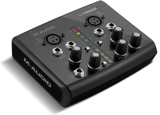 M-Audio M-Track | Two-Channel Portable USB Audio and MIDI Interface (24-bit/48 kHz)