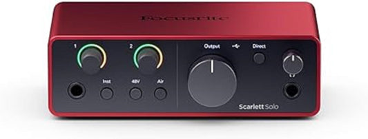 Focusrite Scarlett Solo 4th Gen USB Audio Interface