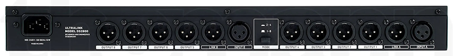 Behringer DS2800 2-Input 8-Output Distribution Splitter