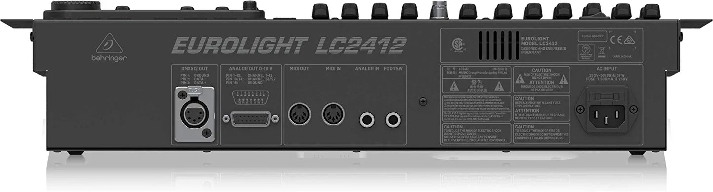 Behringer EUROLIGHT LC2412 V2 Professional 24 Channel DMX Lighting Console