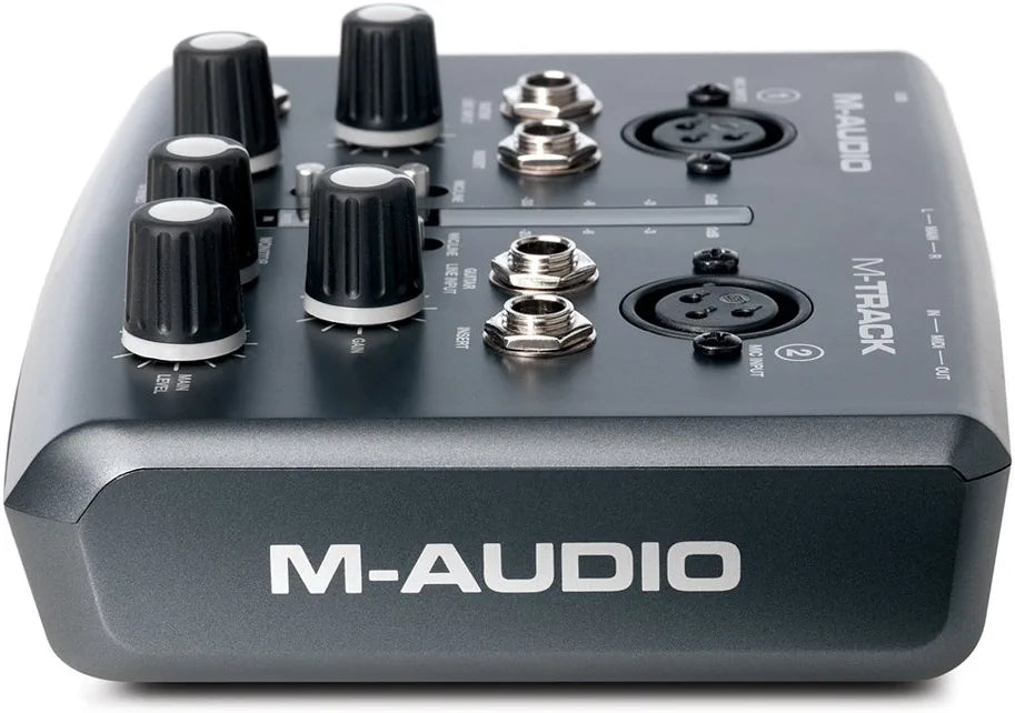 M-Audio M-Track | Two-Channel Portable USB Audio and MIDI Interface (24-bit/48 kHz)