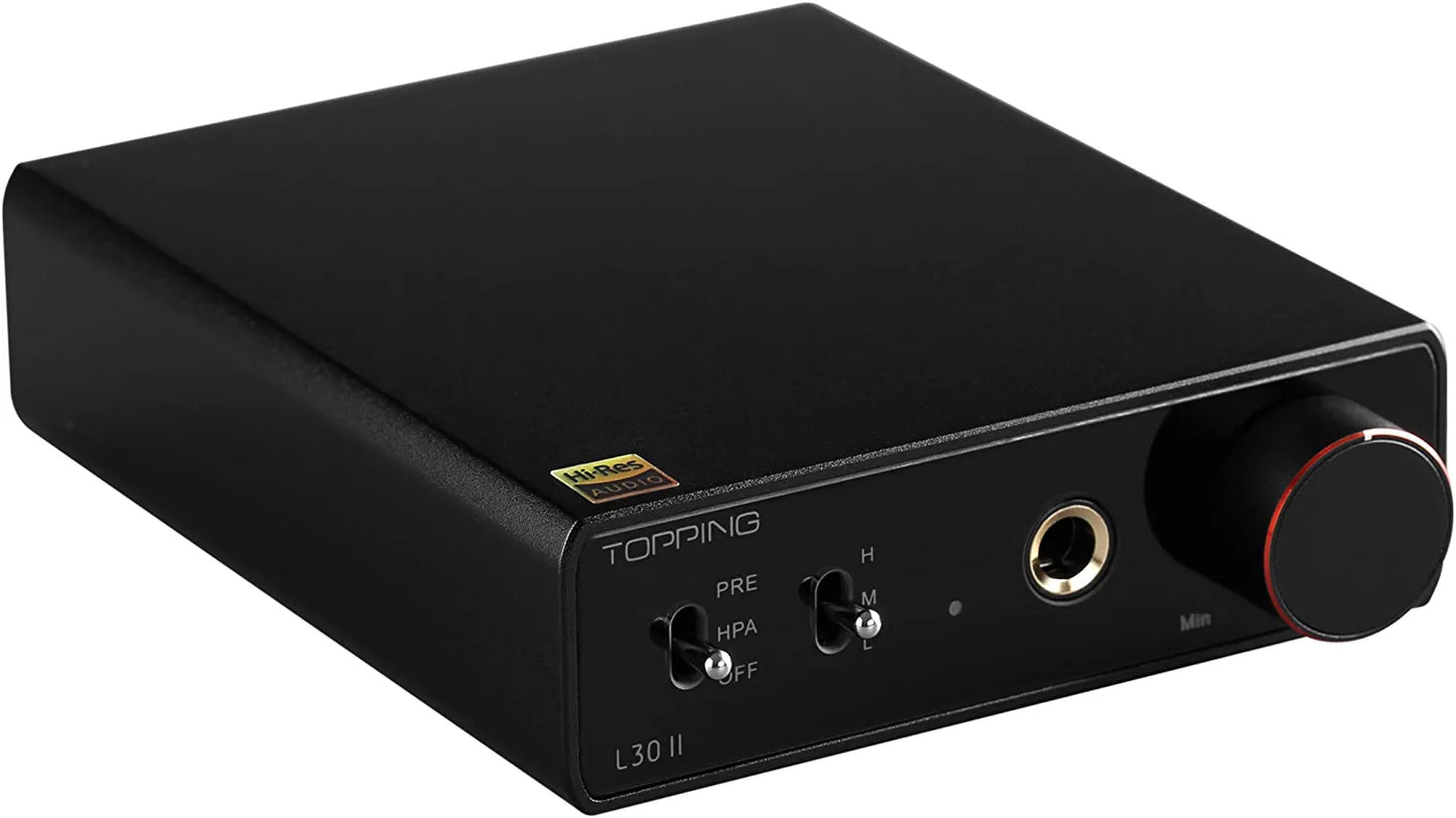 TOPPING [New Version] L30 Mini HiFi Amp Audio Hi-Res Headphone Amplifier NFCA Preamplifier (Sliver)