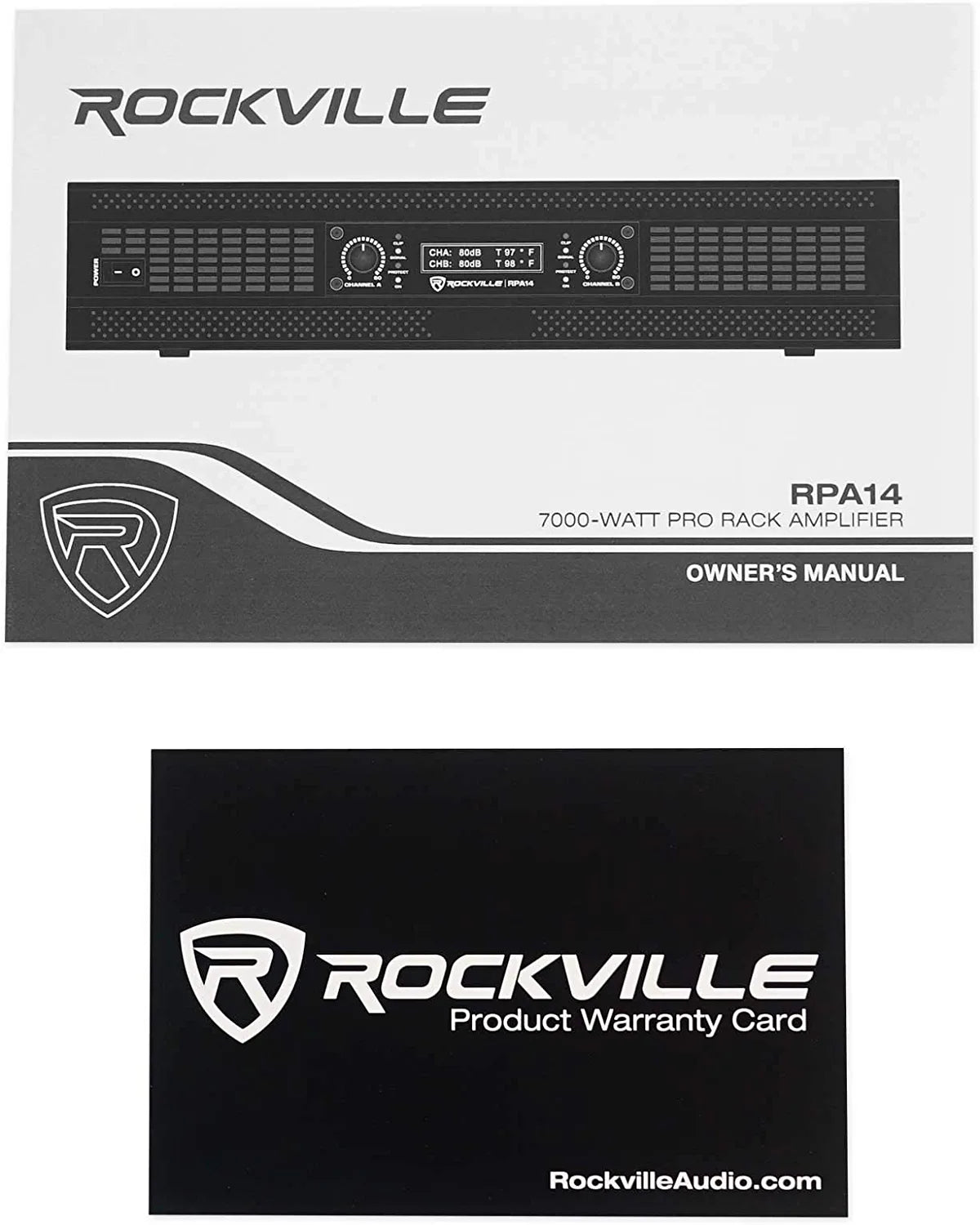 Rockville RPA16 10000 Watt Peak / 3000w RMS 2 Channel Power Amplifier Pro/DJ Amp