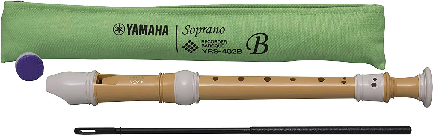 Yamaha YRS-402B Soprano Recorder, Ecodear plastic, Key of C