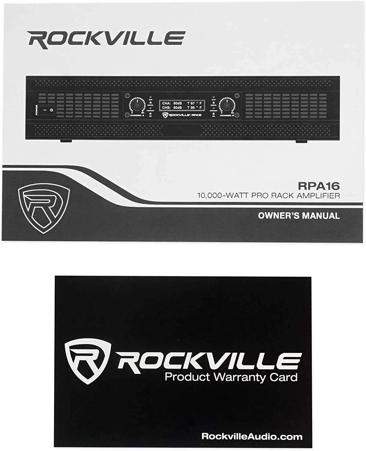 Rockville RPA16 10000 Watt Peak / 3000w RMS 2 Channel Power Amplifier Pro/DJ Amp