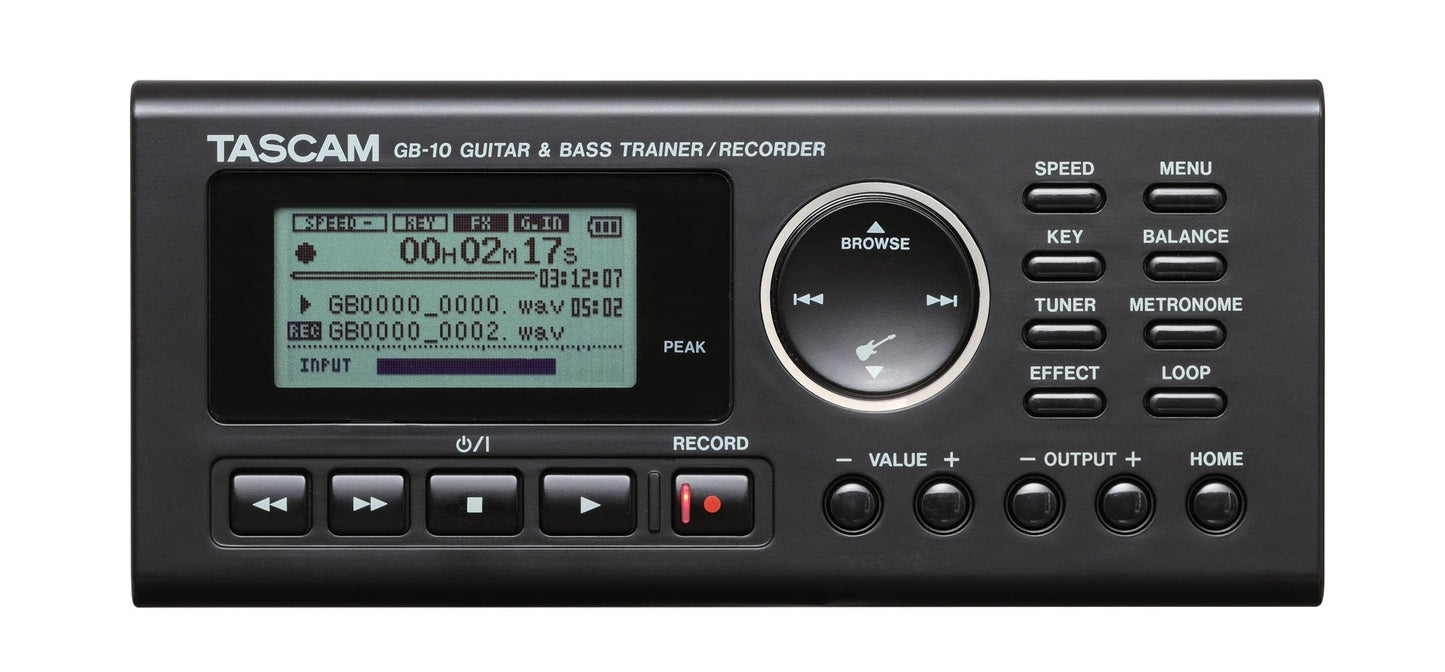 Tascam GB-10 Guitar/Bass Trainer With Recorder