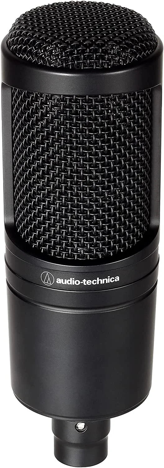 Audio-Technica AT2020 Cardioid Condenser Studio XLR Microphone, Ideal for Project/Home Studio Applications