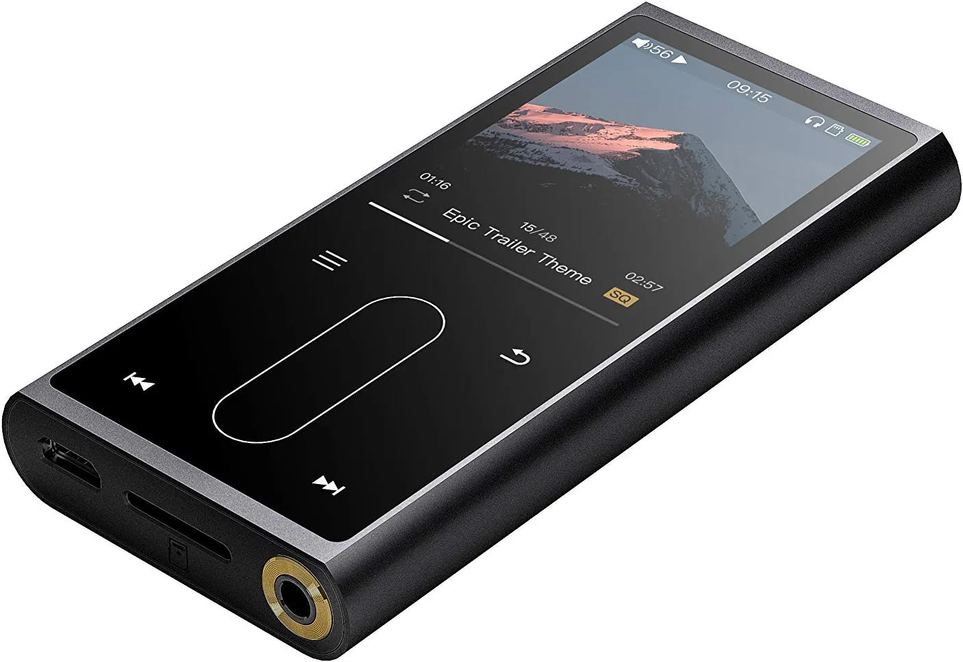 FiiO M3K HiFi MP3 Player with Digital Voice Recorder,24 Hours Playback and Expandable Up to 512GB with Independent Lock & Volume Control,Silver