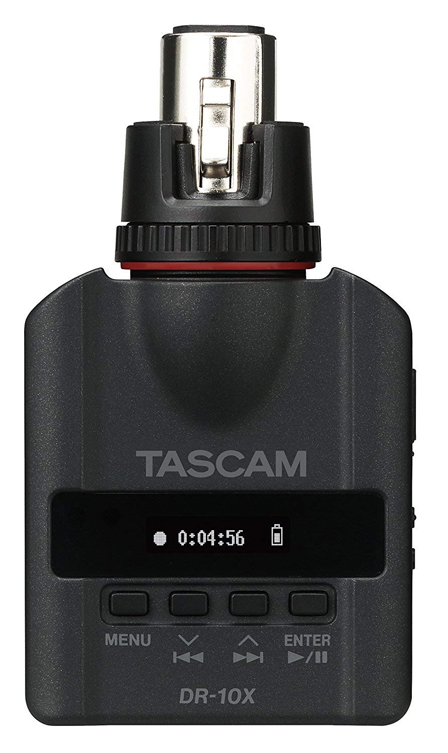 TASCAM XLR Micro Audio Portable Digital Recorder for XLR Microphones, Voice Recorder, Interview and News Gathering, Black (DR-10X)