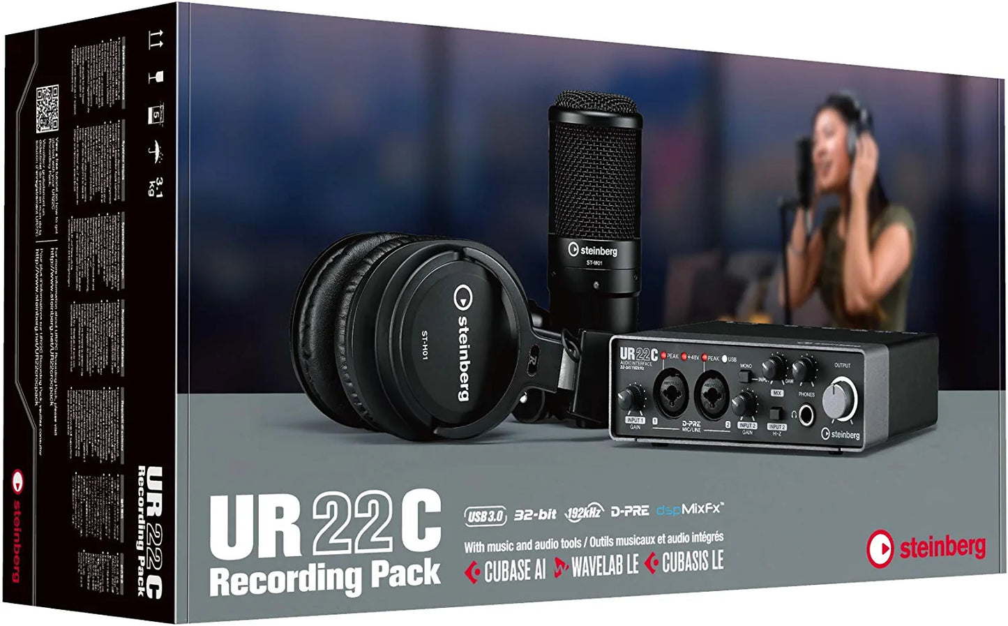 Steinberg UR22C 2x2 USB 3.0 Audio Interface with Cubase AI and Cubasis LE