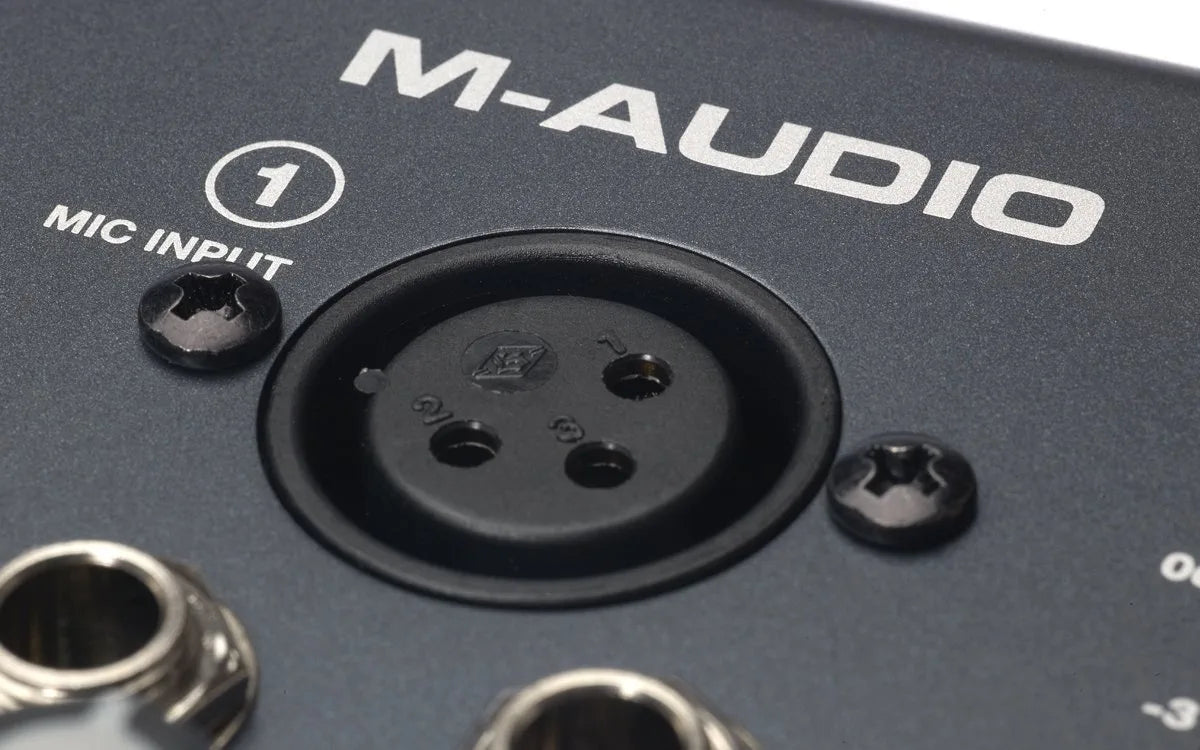 M-Audio M-Track | Two-Channel Portable USB Audio and MIDI Interface (24-bit/48 kHz)