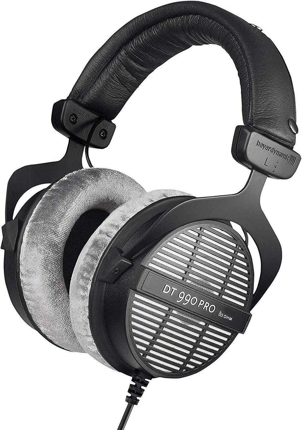 beyerdynamic Dt 990 Pro Over-Ear Studio Monitor Headphones - Open-Back Stereo Construction, Wired (80 Ohm, Black (Limited Edition))