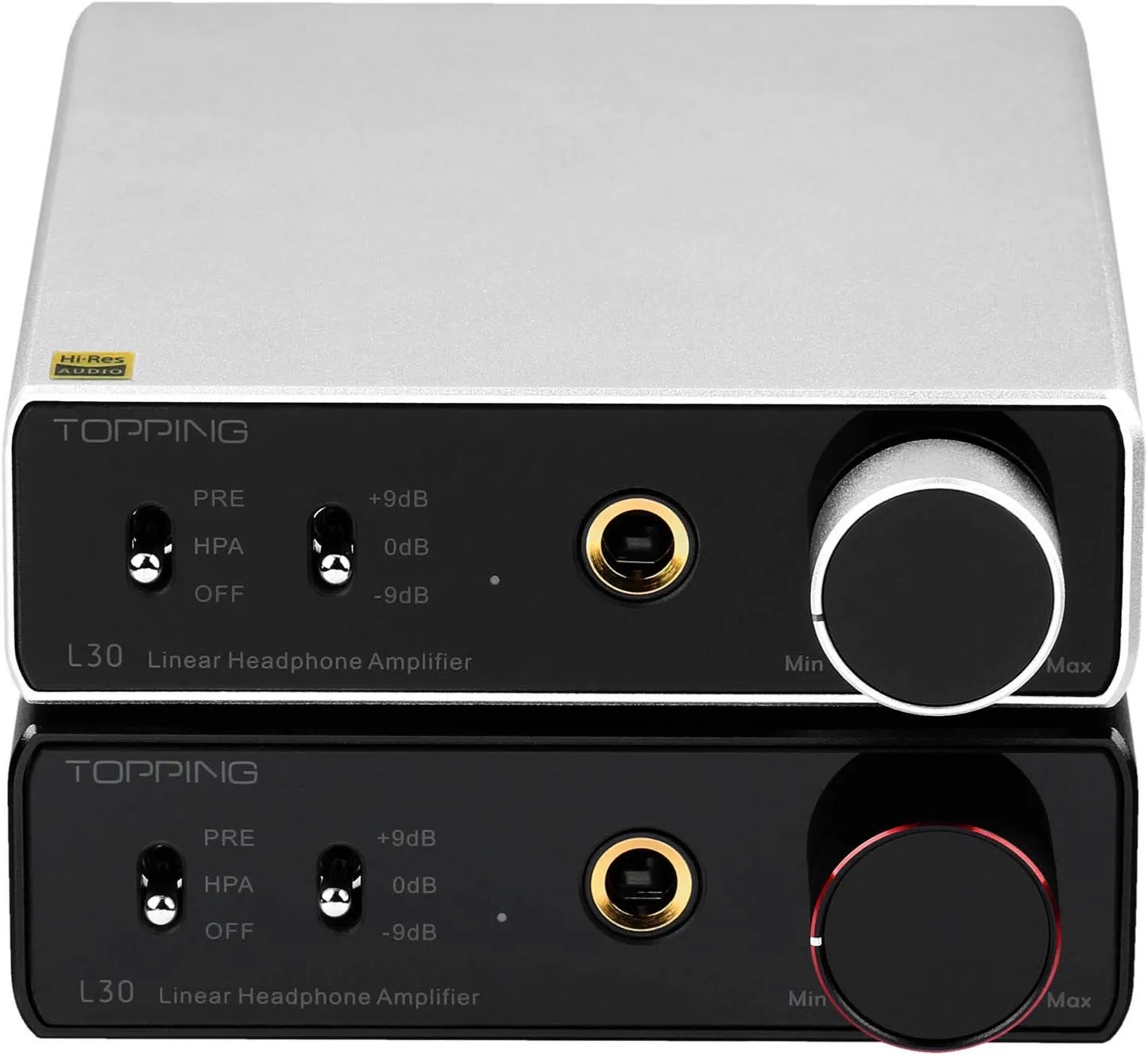 TOPPING [New Version] L30 Mini HiFi Amp Audio Hi-Res Headphone Amplifier NFCA Preamplifier (Sliver)