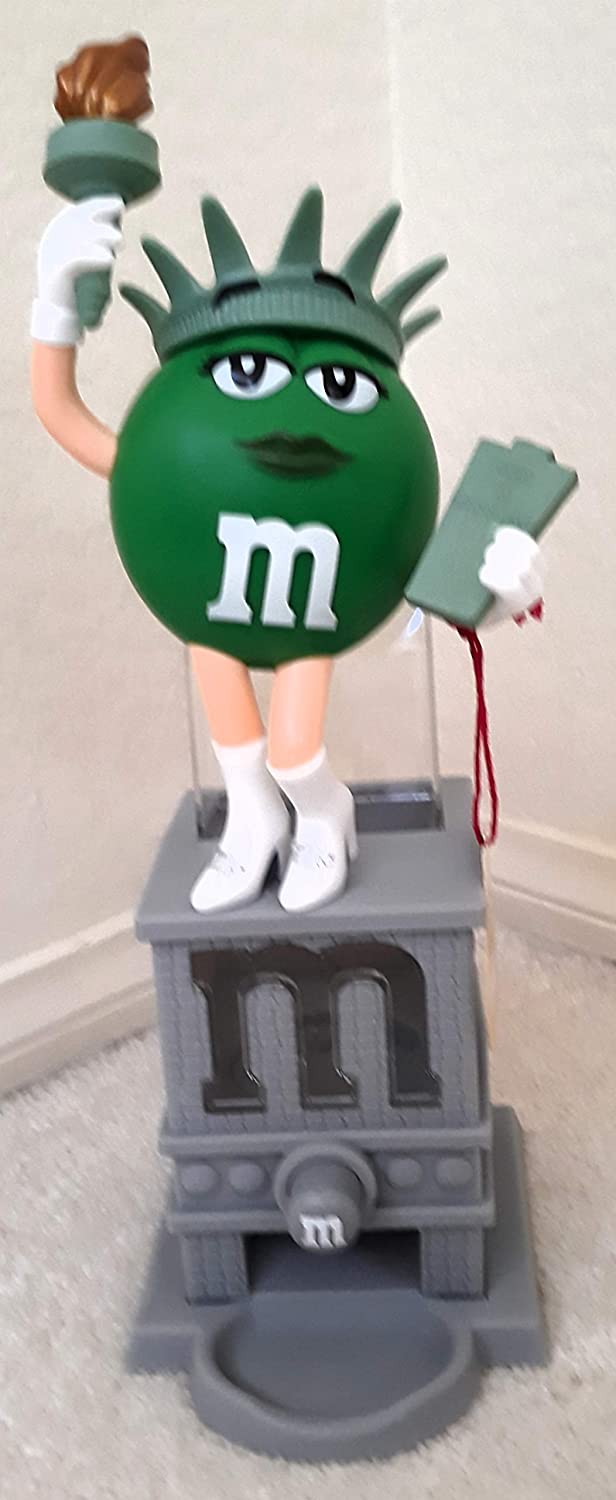 M&M Candy Dispenser Ms. Liberty aka Statue of Liberty with character Ms. Green No Collector's Box