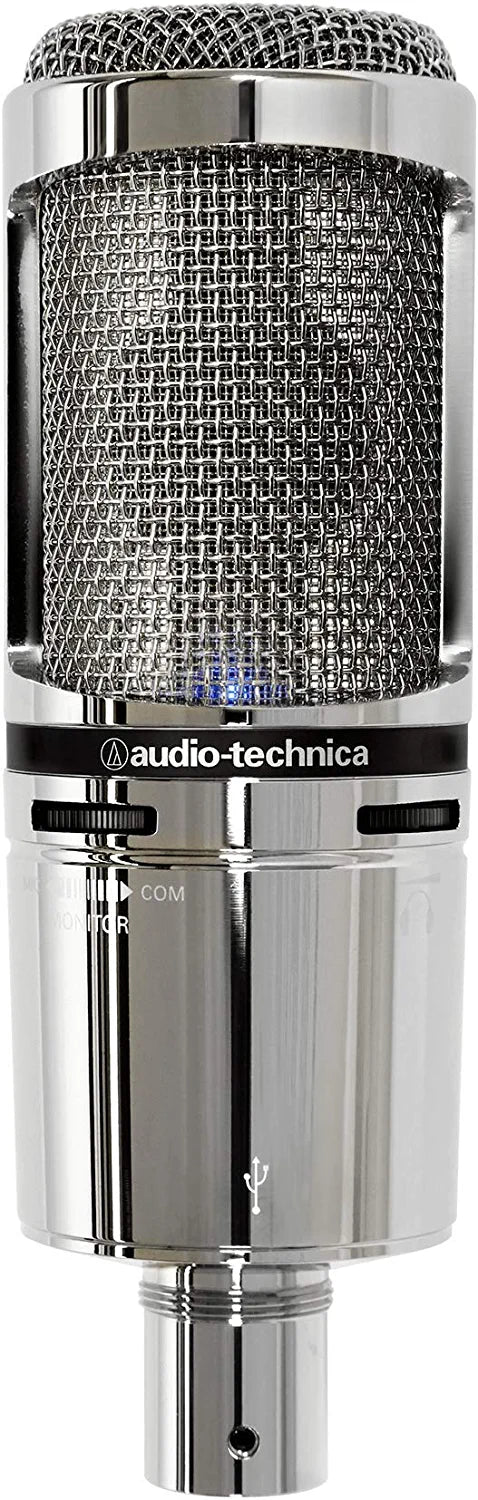 Audio-Technica AT2020 Cardioid Condenser Studio XLR Microphone, Ideal for Project/Home Studio Applications