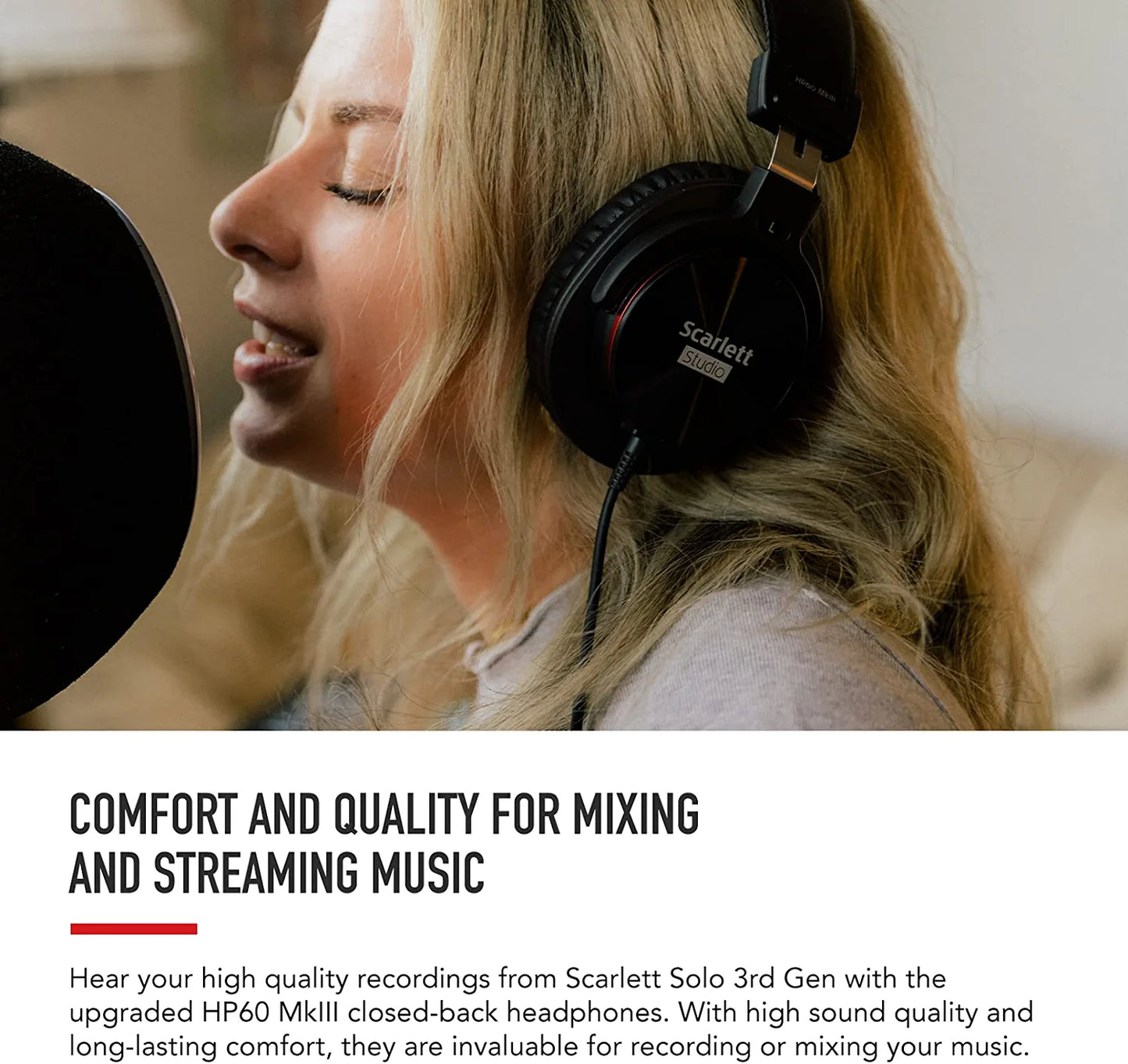 Focusrite Scarlett 2i2 3rd Gen USB Audio Interface for Recording, Songwriting, Streaming and Podcasting — High-Fidelity, Studio Quality Recording, and All the Software You Need to Record