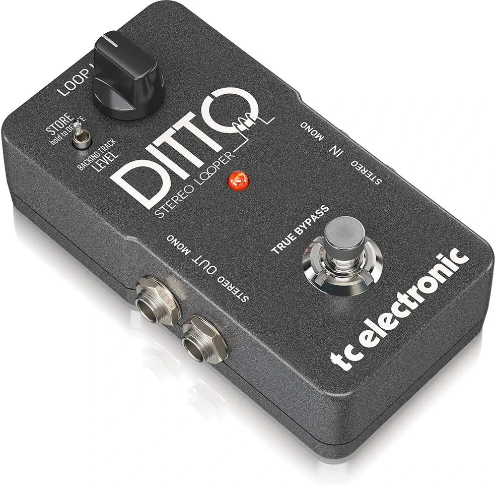 TC Electronic DITTO STEREO LOOPER Highly Intuitive Looper Pedal with Stereo I/O and Loop Import/Export