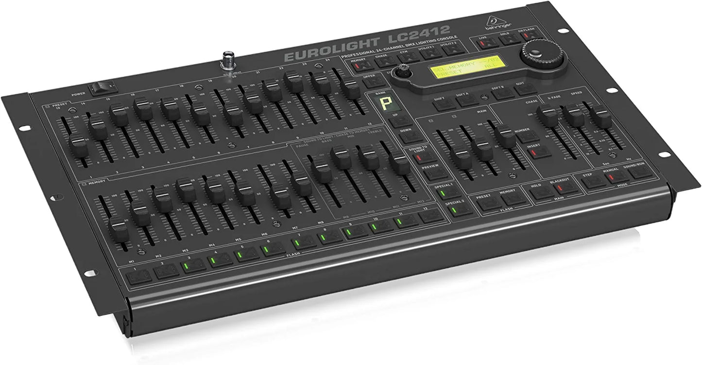 Behringer EUROLIGHT LC2412 V2 Professional 24 Channel DMX Lighting Console