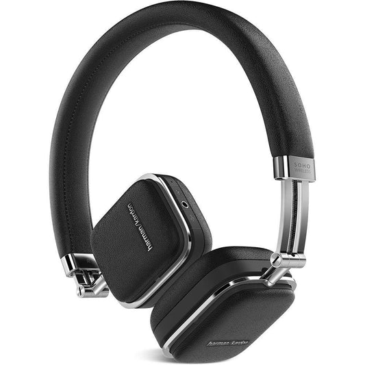 Refurbished Harman Kardon SOHO Black Premium, On-Ear Headset with Bluetooth Connectivity and Touch Control