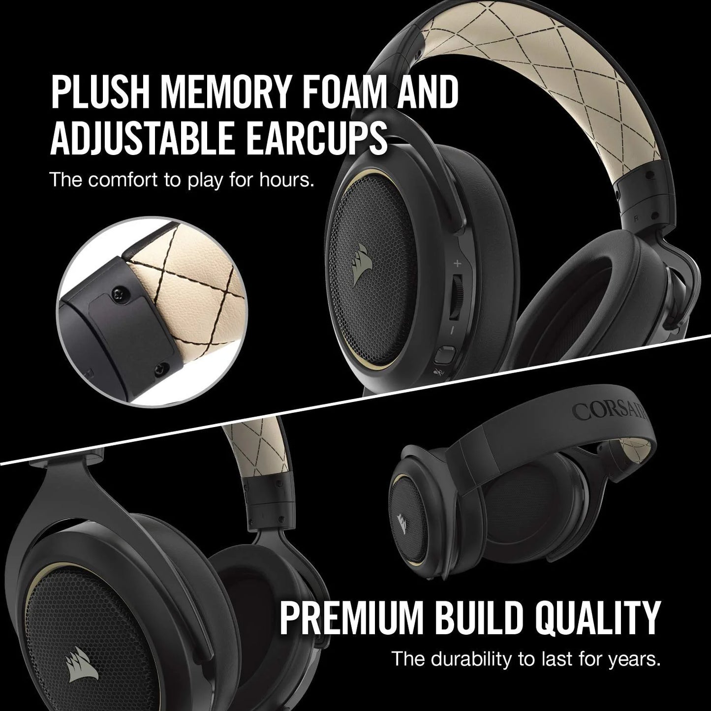 CORSAIR HS70 SE Wireless - 7.1 Surround Sound Gaming Headset - Discord Certified Headphones - Special Edition