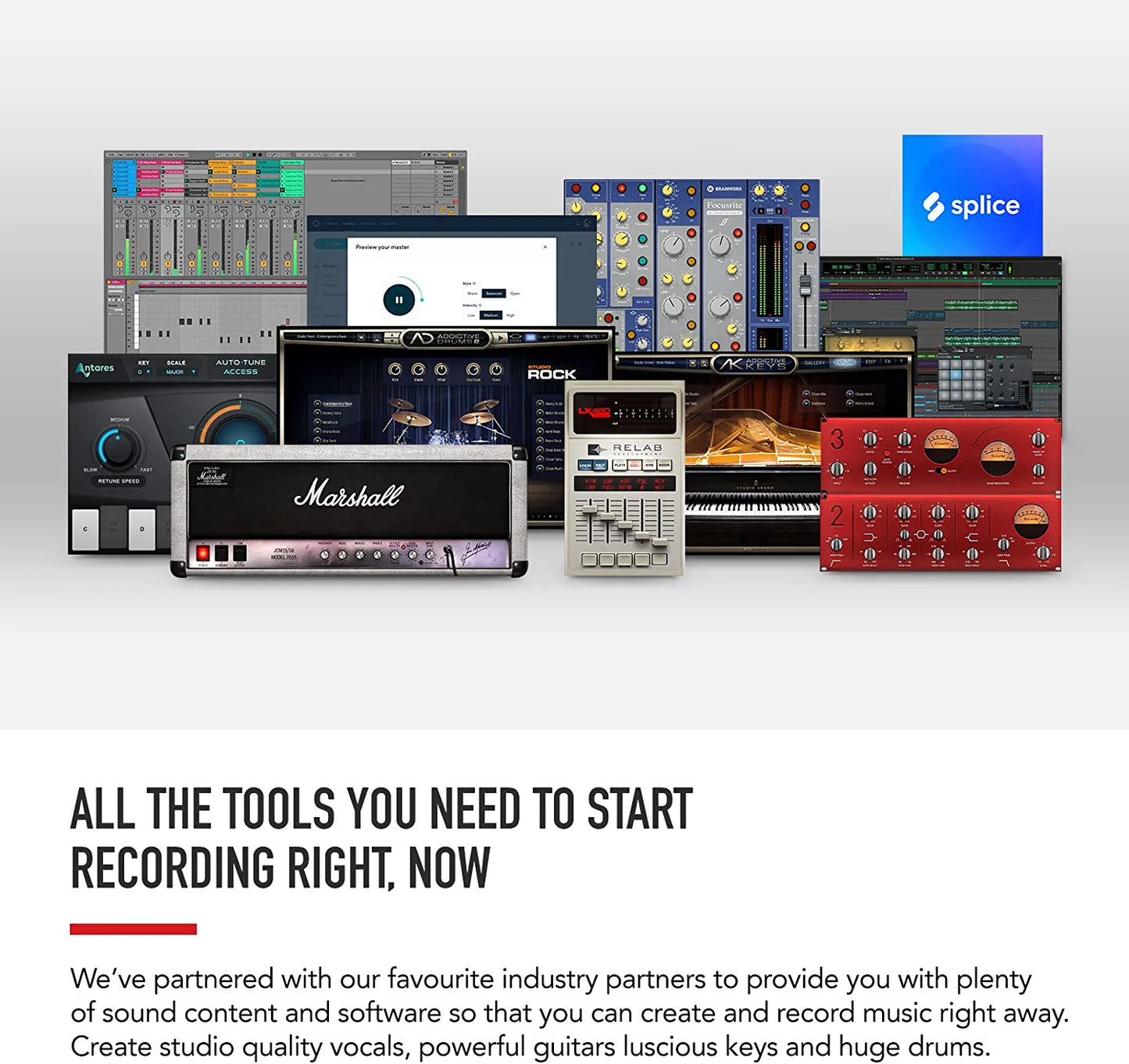 Focusrite Scarlett Solo 3rd Gen USB Audio Interface, for the Guitarist, Vocalist, Podcaster or Producer — High-Fidelity, Studio Quality Recording, and All the Software You Need to Record