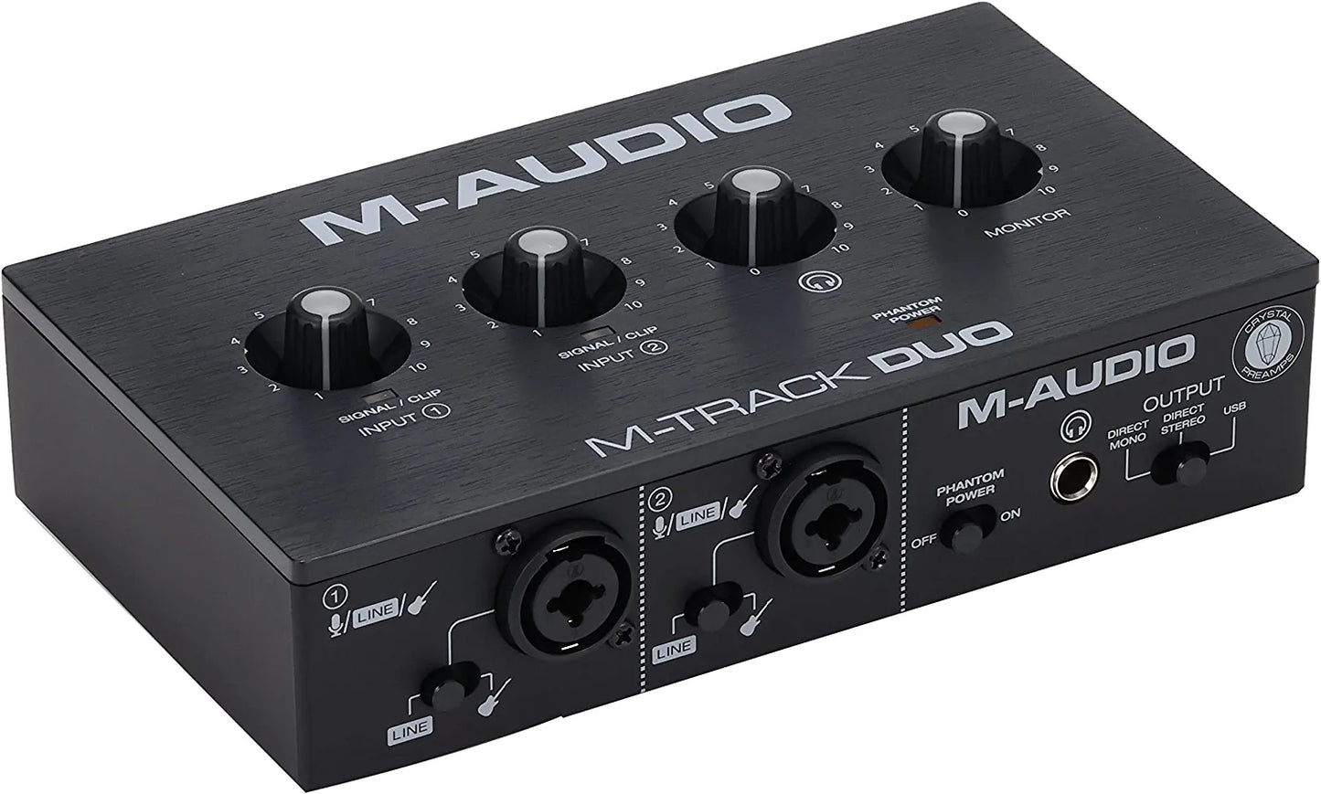 M-Audio M-Track Solo – USB Audio Interface for Recording, Streaming and Podcasting with XLR, Line and DI Inputs, Plus a Software Suite Included