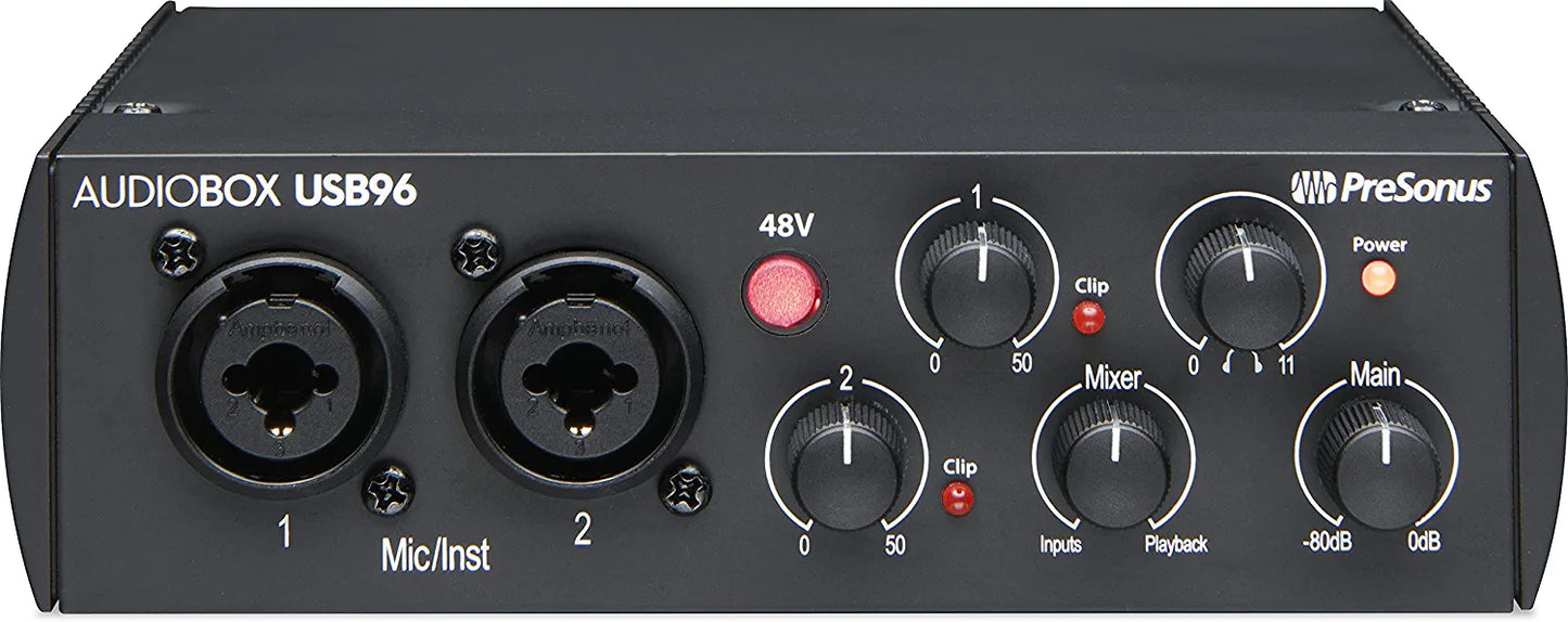 PreSonus AudioBox iOne 2x2 USB/iPad Audio Interface with Studio One Artist and Ableton Live Lite DAW Recording Software