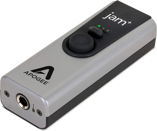 Apogee Jam Plus - Portable USB Audio Interface for Guitars, Bass, Keyboards and Instruments, Works with iOS, macOS and Windows PC