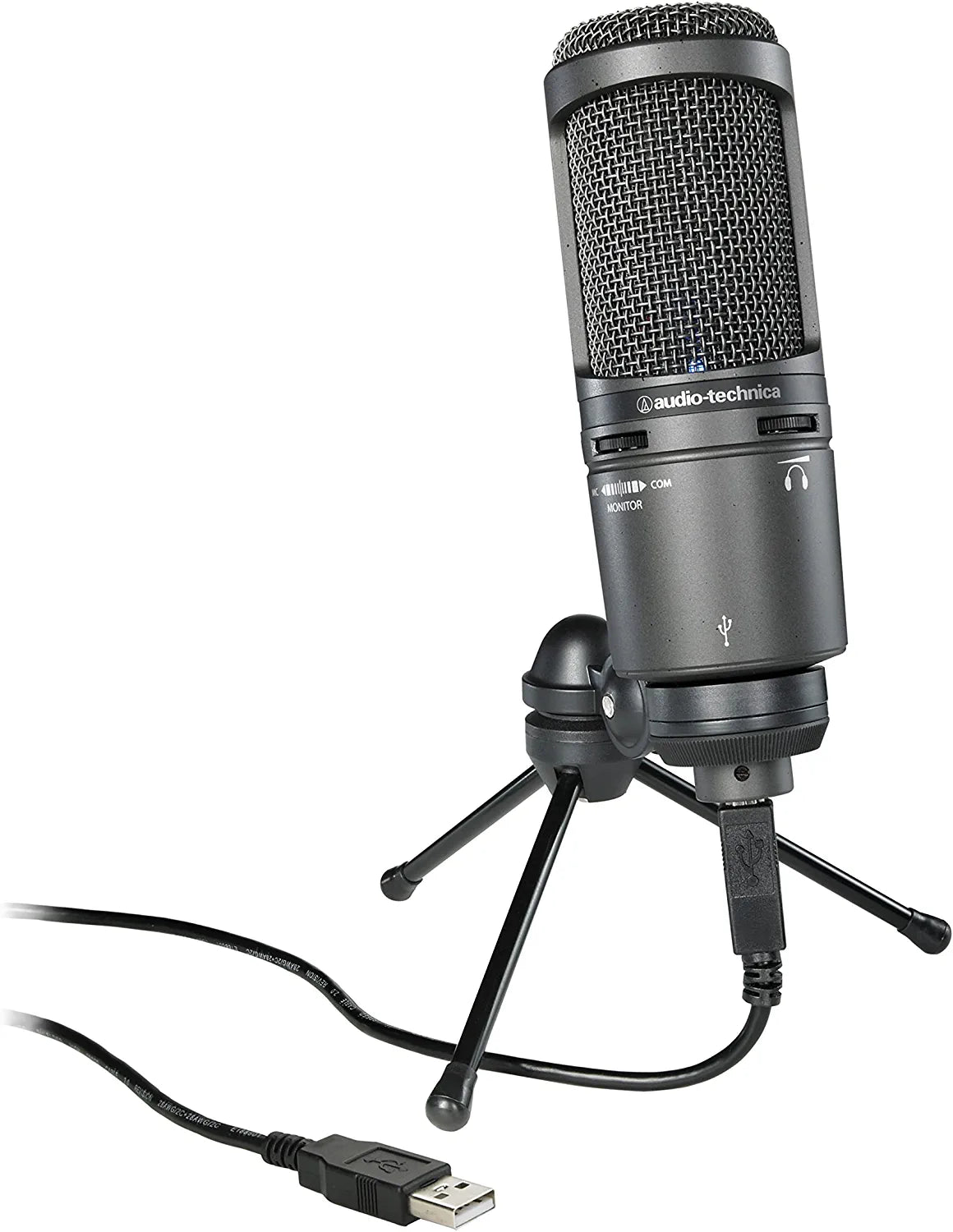 Audio-Technica AT2020 Cardioid Condenser Studio XLR Microphone, Ideal for Project/Home Studio Applications