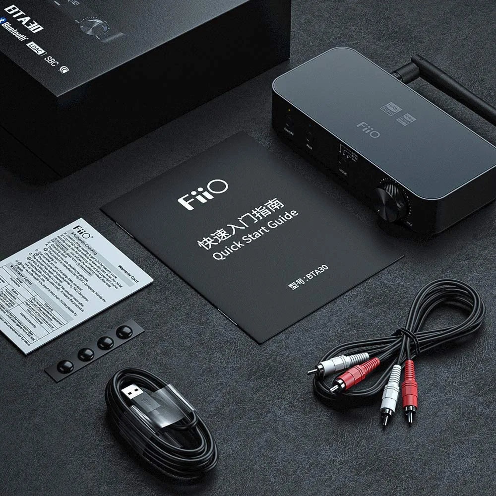 FiiO BTA30 Receiver Transmitter Bluetooth 5.0 Portable Wireless Long Range for PC/TV/Speaker/Laptop/Home Audio