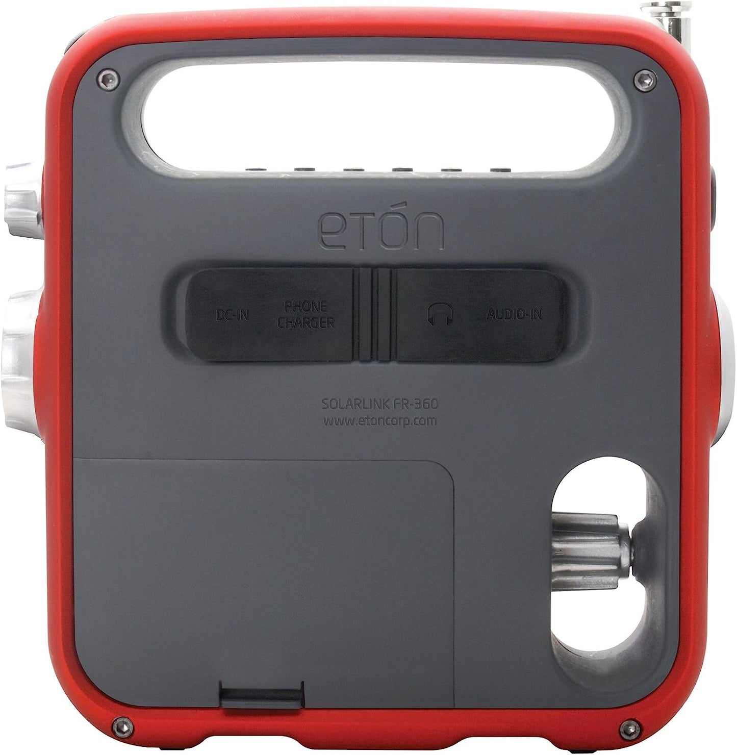 Eton American Red Cross ARCFR360R Solarlink Self-Powered Digital AM/FM/NOAA Radio with Solar Power, Flashlight and Cell Phone Charger (Red)