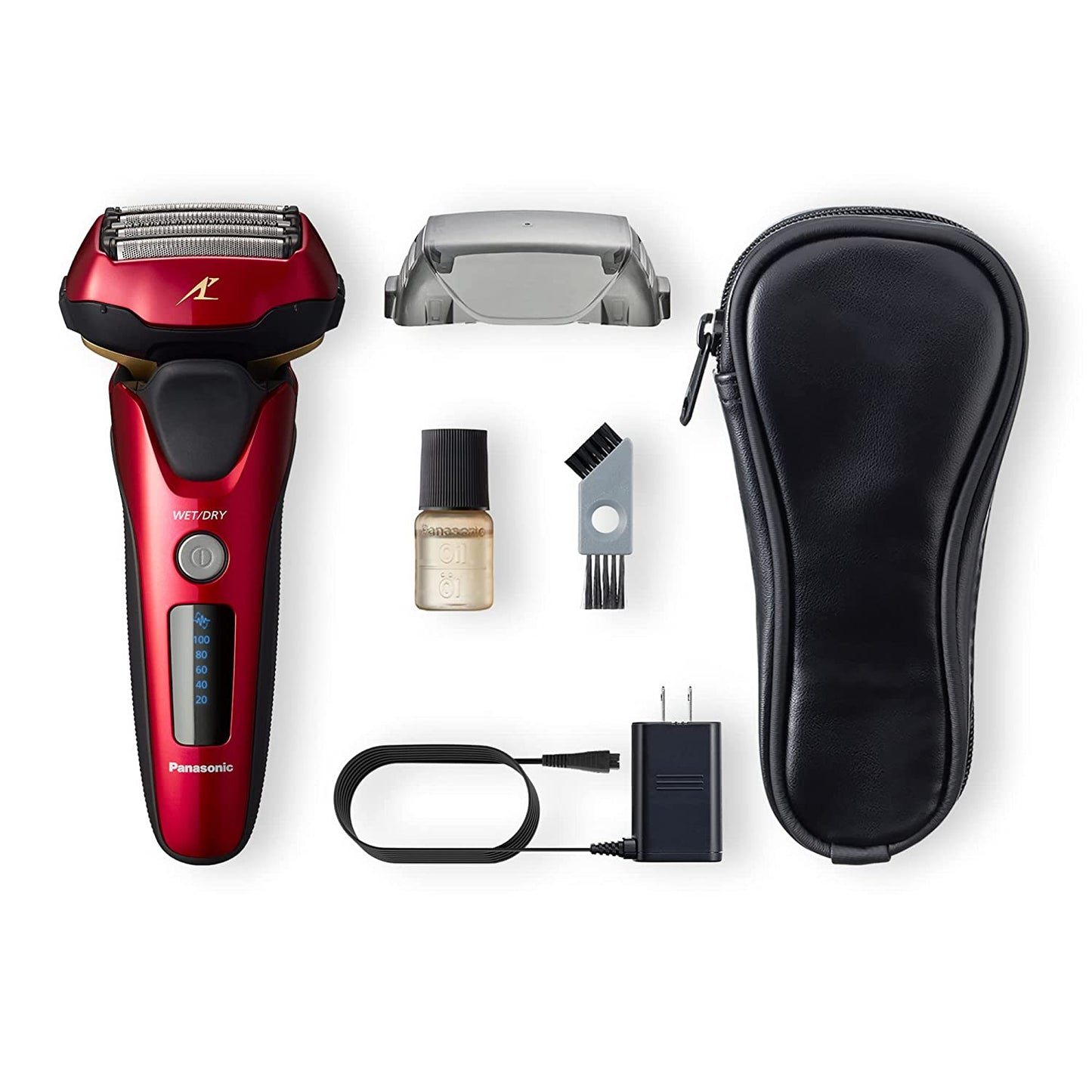 Panasonic Arc5 Electric Razor for Men ES-LV65-S + Replacement Outer Foil WES9173P, 5 Blade Shaver and Trimmer, Shave Sensor and Multi Flex Pivoting Head, ES-COS65, Black