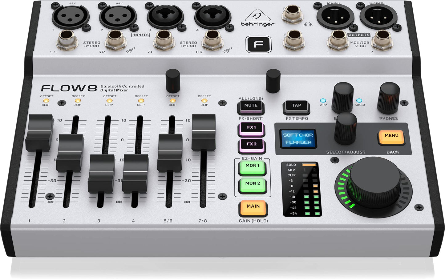 Behringer FLOW 8 8-Input Digital USB Audio Mixer with Bluetooth