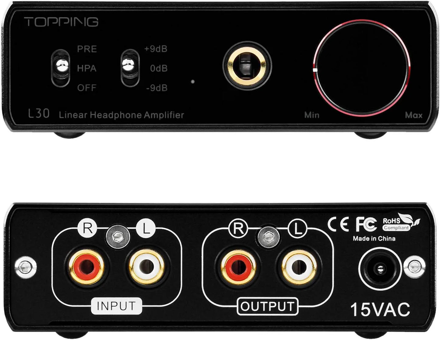 TOPPING [New Version] L30 Mini HiFi Amp Audio Hi-Res Headphone Amplifier NFCA Preamplifier (Sliver)