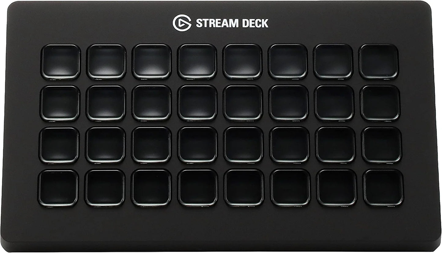 Elgato Stream Deck XL - Advanced Stream Control with 32 Customizable LCD Keys, for Windows 10 and macOS 10.13 or Later (10GAT9901)