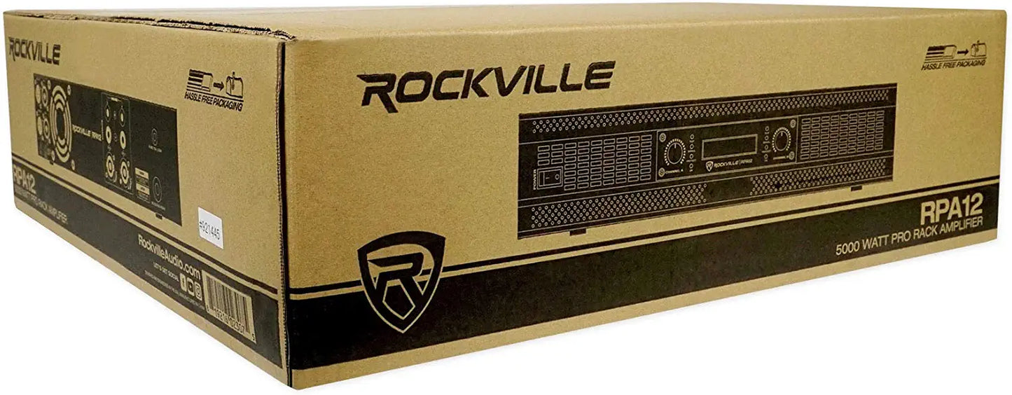 Rockville RPA16 10000 Watt Peak / 3000w RMS 2 Channel Power Amplifier Pro/DJ Amp