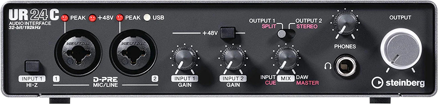 Steinberg UR22C 2x2 USB 3.0 Audio Interface with Cubase AI and Cubasis LE