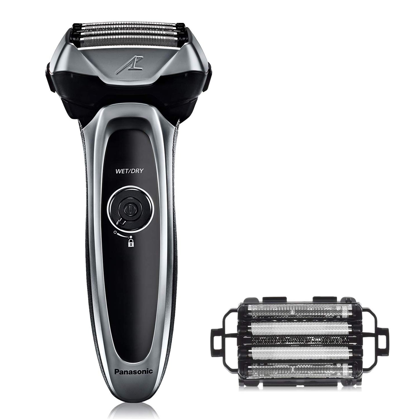 Panasonic Arc5 Electric Razor for Men ES-LV65-S + Replacement Outer Foil WES9173P, 5 Blade Shaver and Trimmer, Shave Sensor and Multi Flex Pivoting Head, ES-COS65, Black