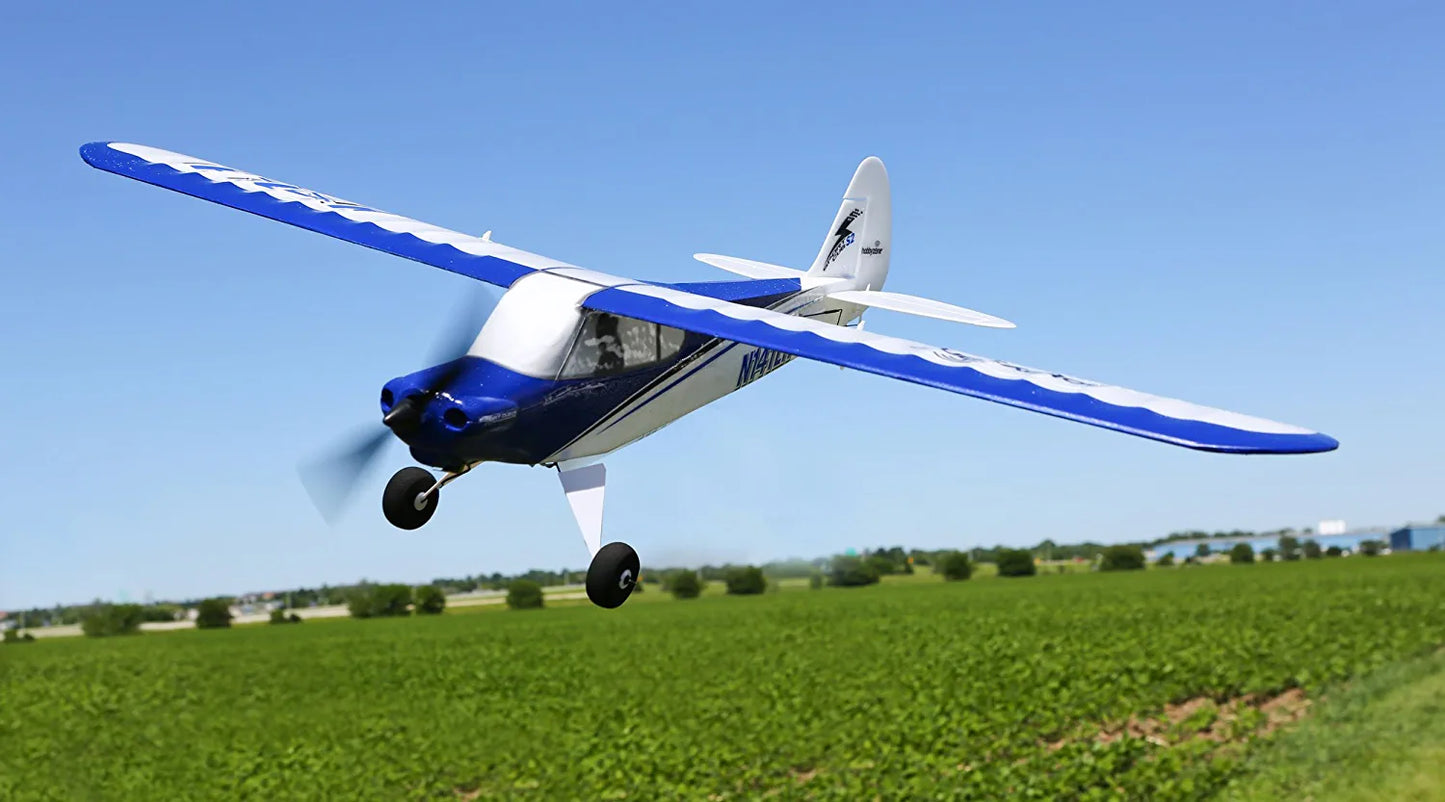 HobbyZone Sport Cub S RC Airplane RTF with SAFE Technology (Includes 6-CH 2.4GHz Transmitter | 150mAh 3.7V LiPo Battery | USB Charger), HBZ4400,Blue