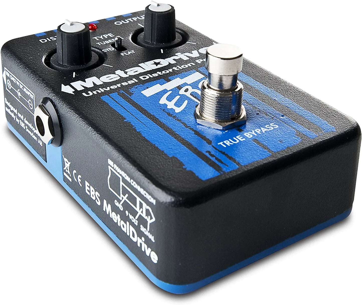 EBS Metal Drive High Gain Bass Distortion Overdrive Pedal