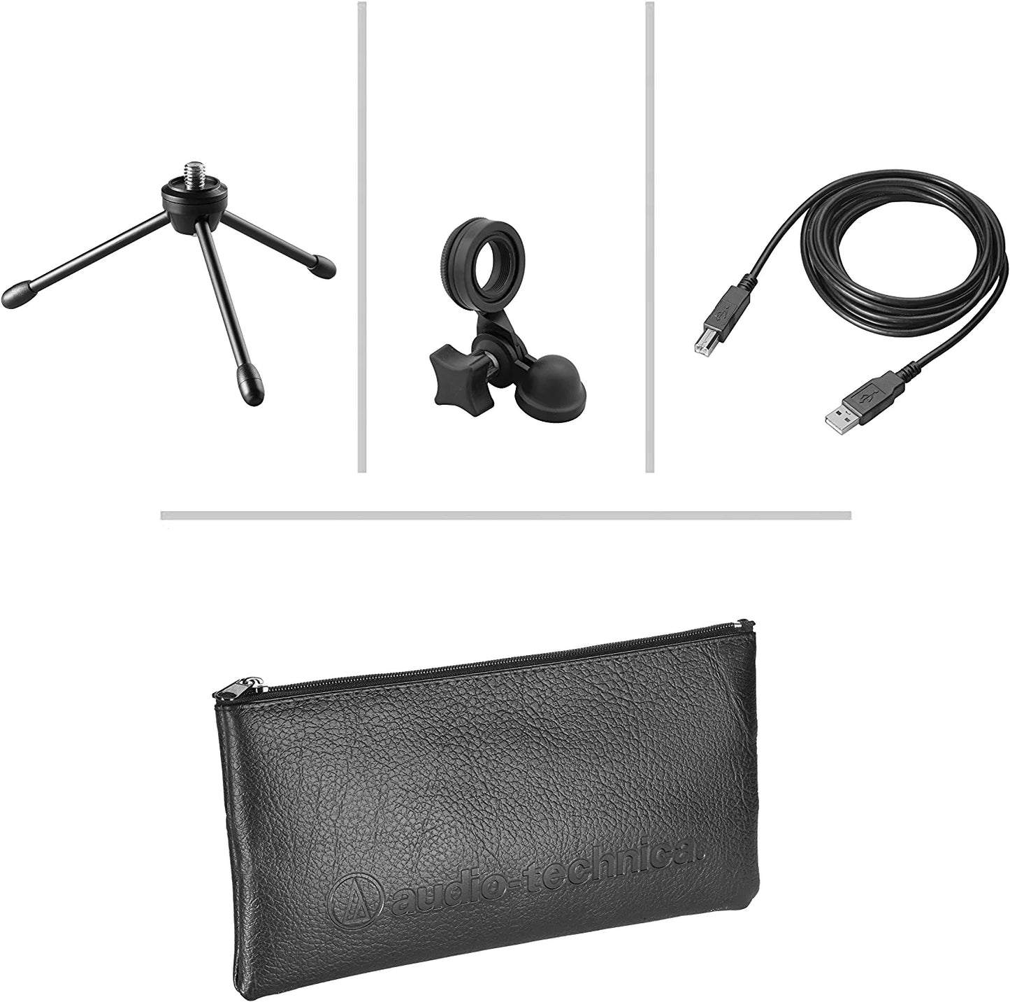 Audio-Technica AT2020 Cardioid Condenser Studio XLR Microphone, Ideal for Project/Home Studio Applications