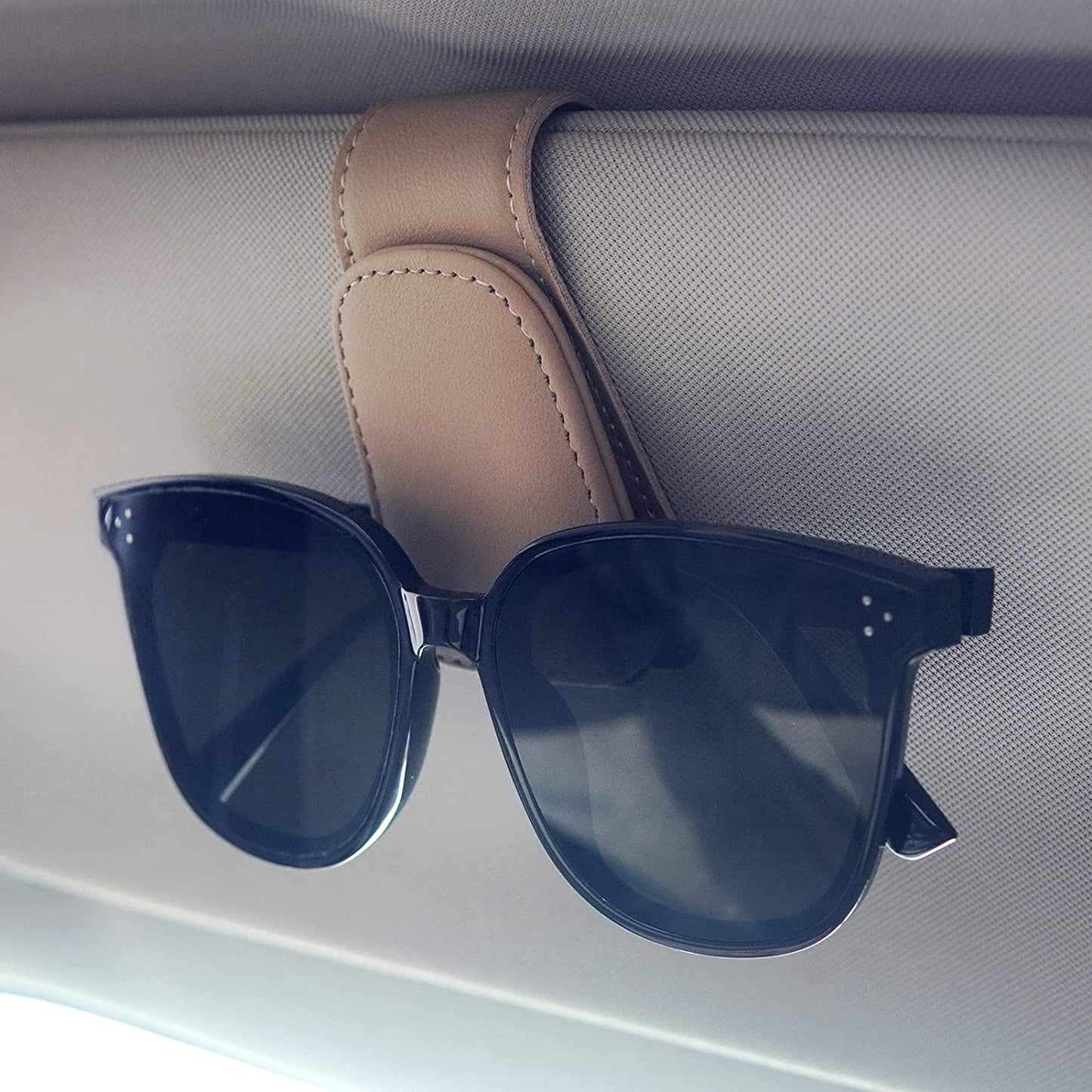 Sunglass holder in cars Visor Accessories (Black)